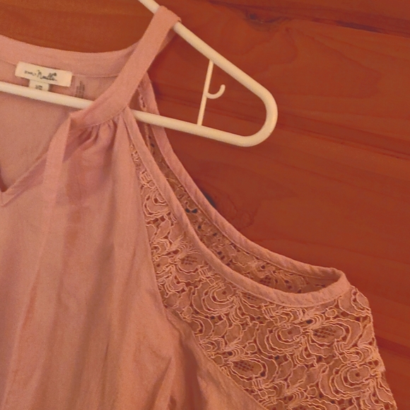 Simply Noelle 100% cotton bare shoulders top S/M - Picture 3 of 4